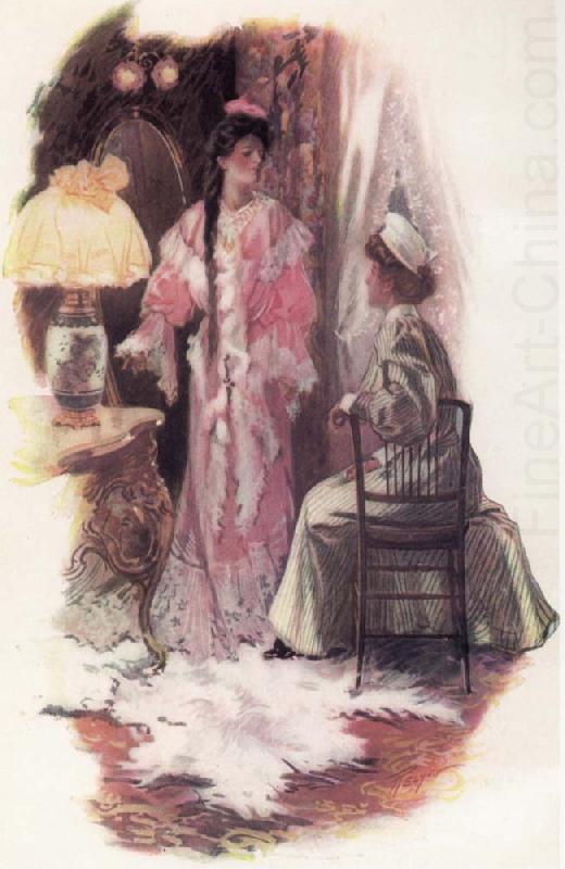 Charles M.Relyea Illustration for The Sunday Husbands china oil painting image